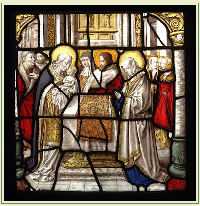 Purification de la Sainte Vierge, Presentation de Jésus au Temple (Chandeleur) 2 février.