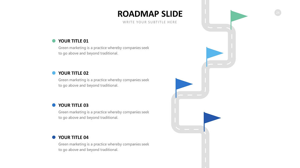 Thumbnail: "RoadMapPro: Strategic Roadmap Slides for Clear Planning"