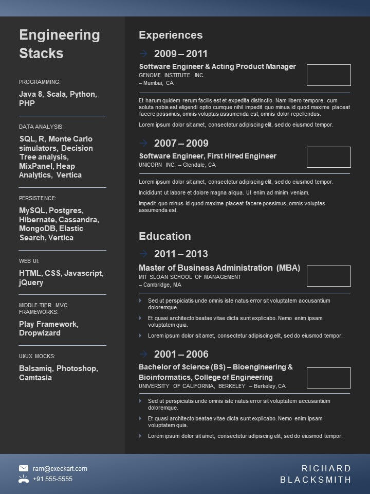 Thumbnail: Executive Resume Template for Product Managers