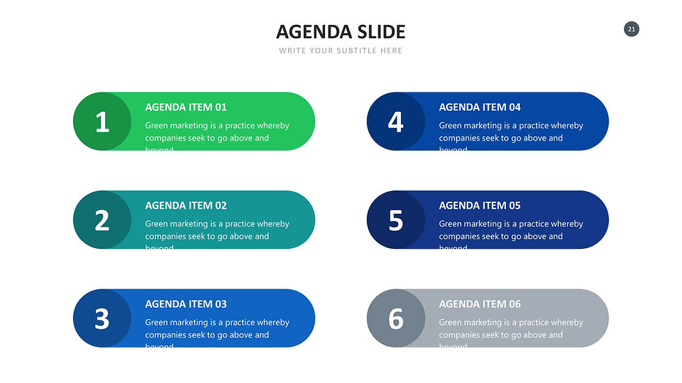 Thumbnail: "AgendaMaster: Professional Agenda Slides"