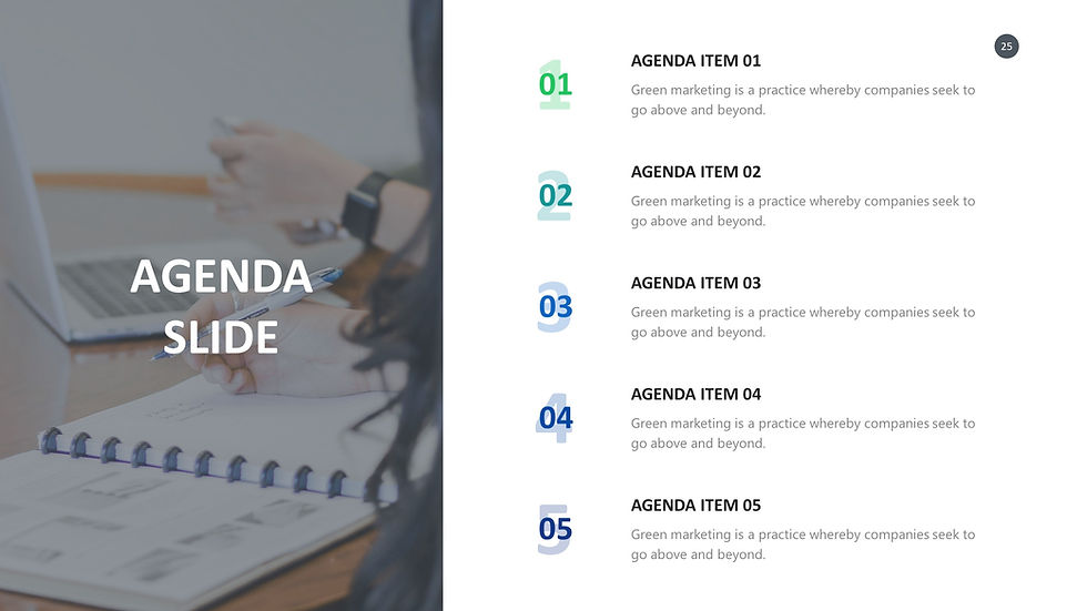 Thumbnail: "AgendaMaster: Professional Agenda Slides"