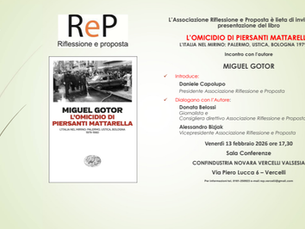 L'Appuntamento di oggi. Alle 17.30 a Vercelli, i misteri sulla morte di Piersanti Mattarella