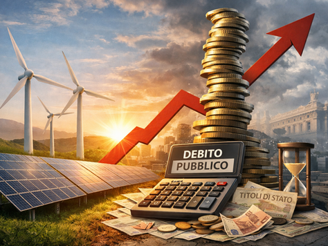 Crisi energetica all'italiana: sviluppo rinnovabili inversamente proporzionale all'aumento del debito pubblico