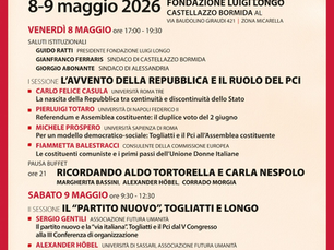 Il Pci e la nascita della Repubblica: due giornate di studio a Castellazzo Bormida