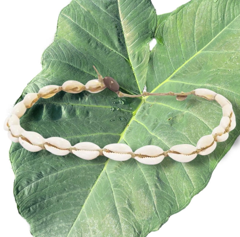 Cowrie Shell Choker/Double Wrap Bracelet