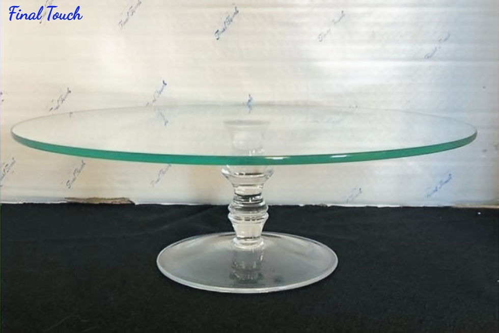 Cake Stand ~ Clear Glass w/Pedestal