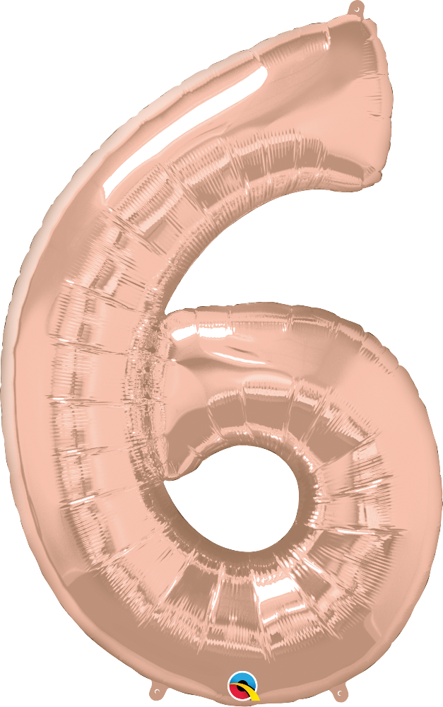 Thumbnail: Rose Gold Numbers ~ 34 Inch