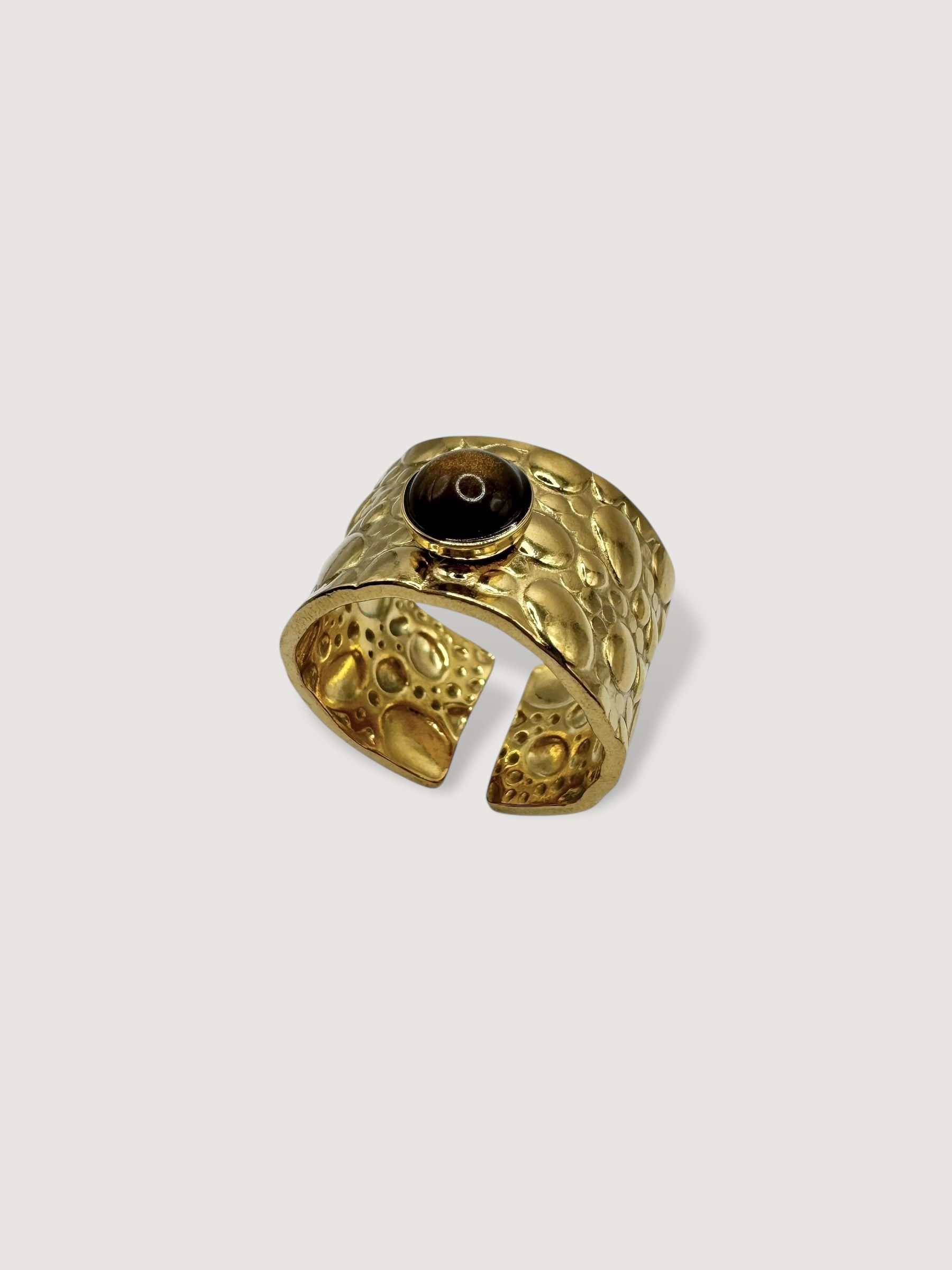 Chunky Tigers Eye Ritual Ring