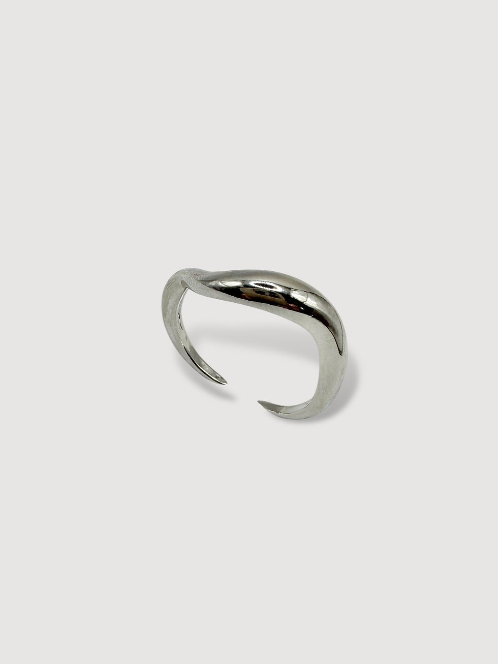 Thumbnail: Silver Wave Ring