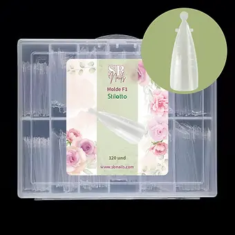 Miniatura: Kit sofisticadas: Molde F1 Stiletto + Cream Gel Fusion Branco Puro 24g