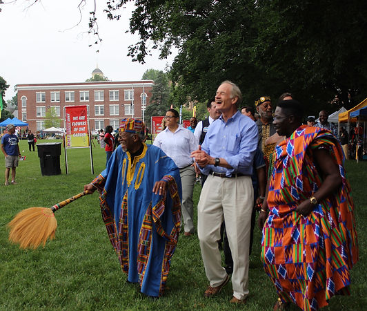 Tom Carper, U.S Senator, Reuben Salters, ICCL Founder & Dr. Joe Amoako.JPG
