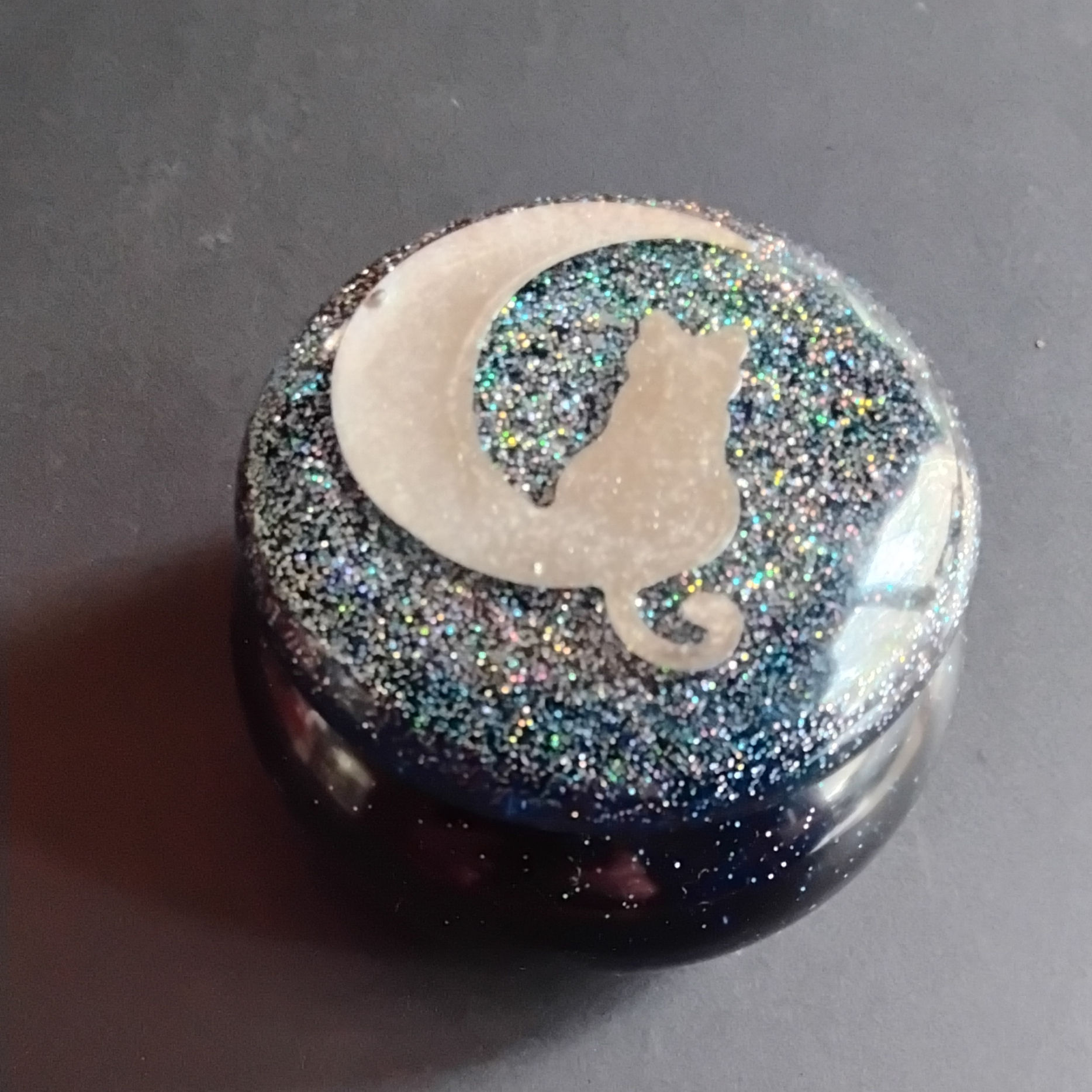 Cat Sitting On The Moon Small Jar
