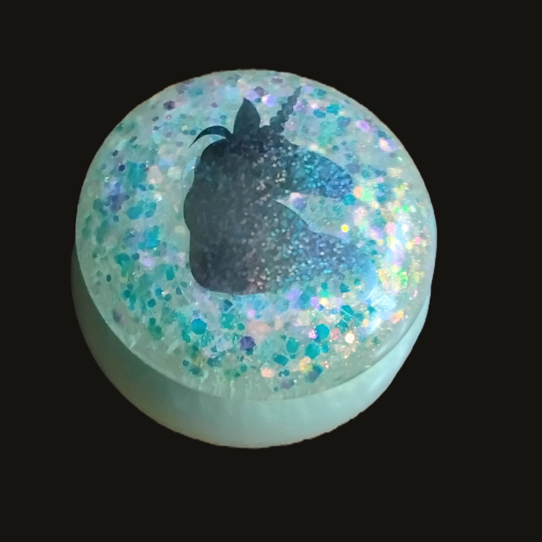 Unicorn Small Jar With Unicorn Glitter