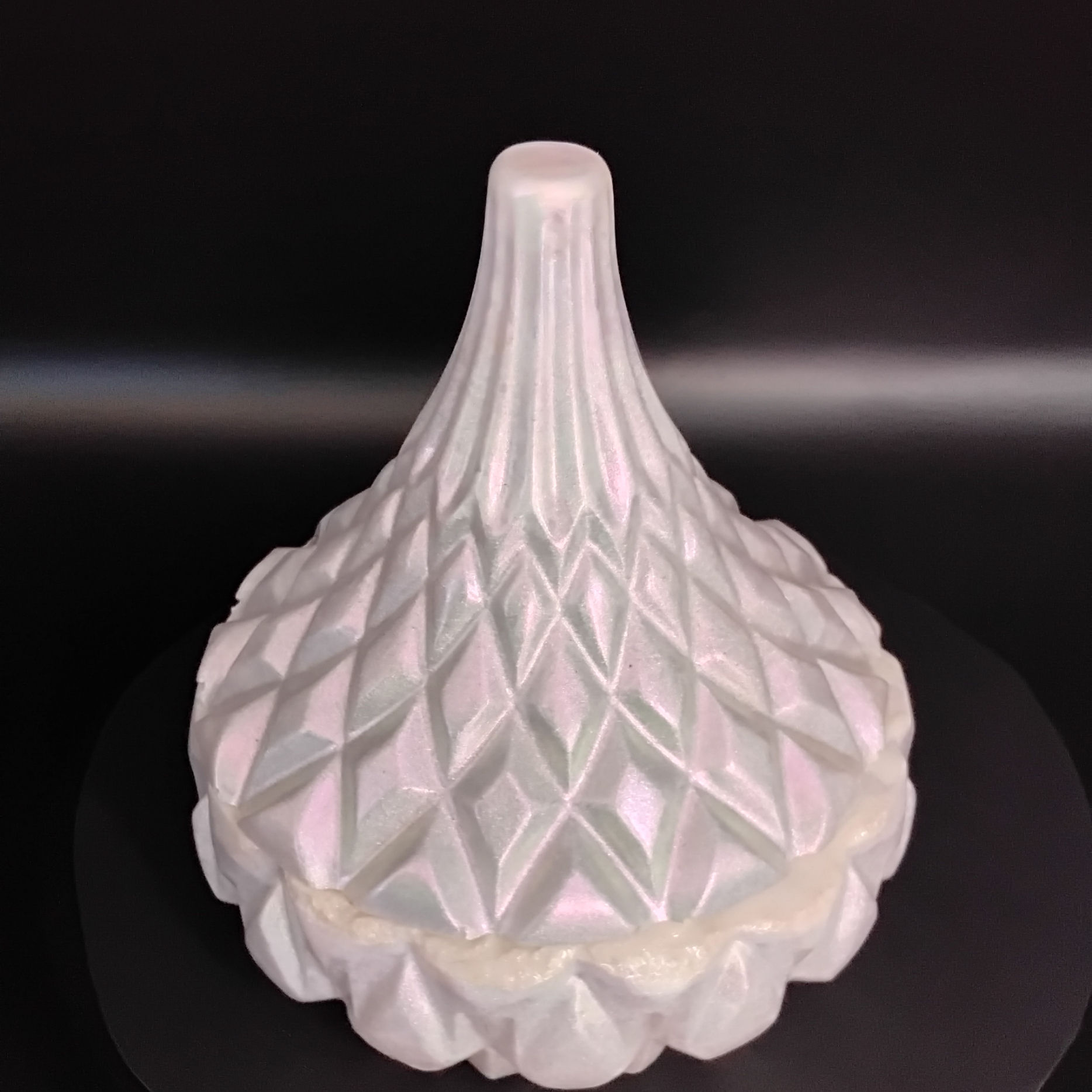 Iridescent White Jar