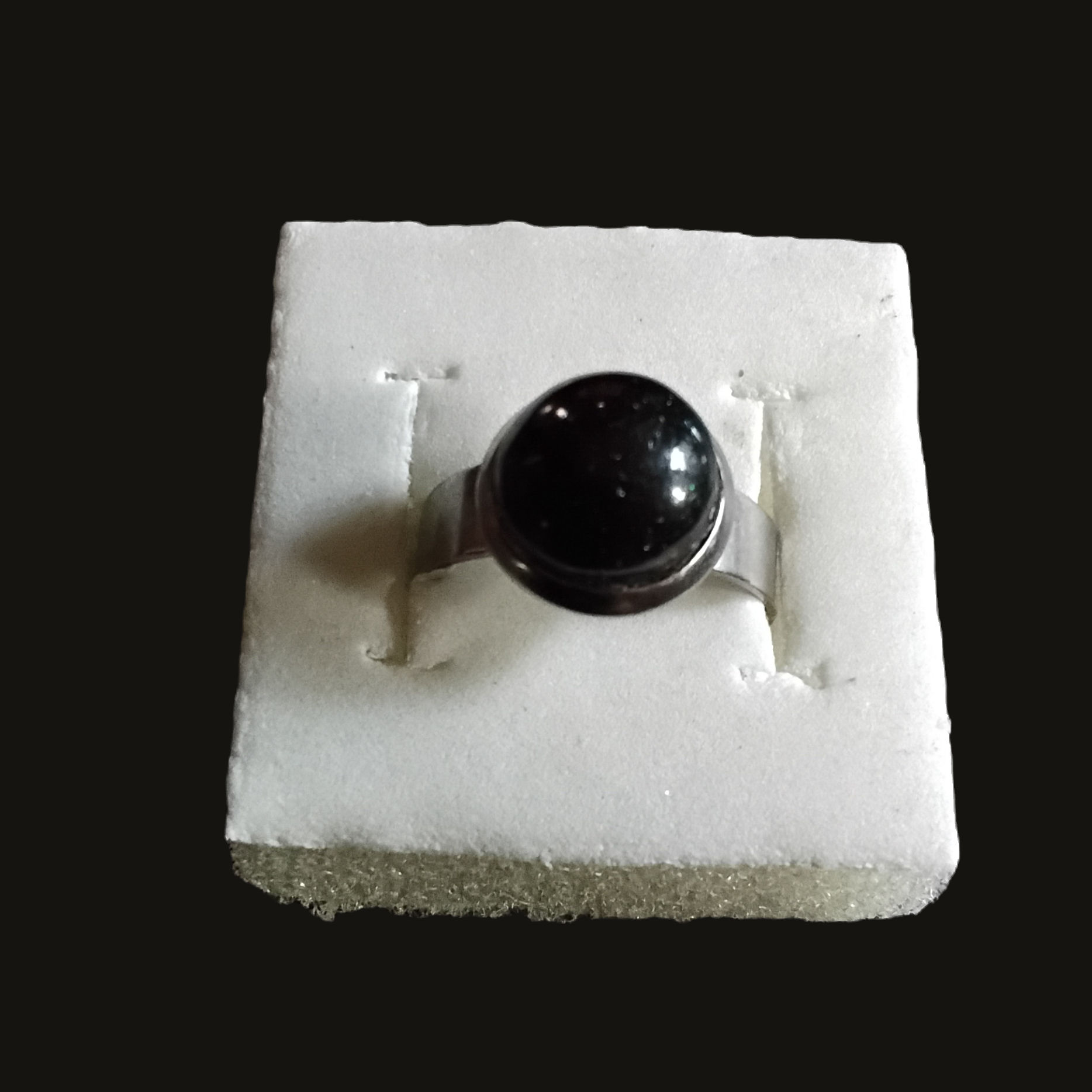 Black Cabochon Ring