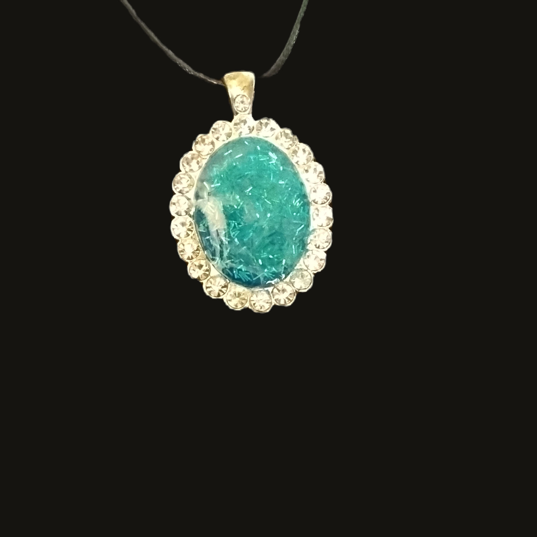 Cracked Ice Crystal Necklace