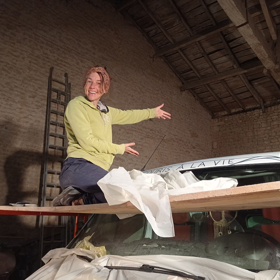 Maïwenn, avec une grâce infinie, se fait funambule  pour ancrer dans le ciel le mantra ........"je souris à la Vie !"