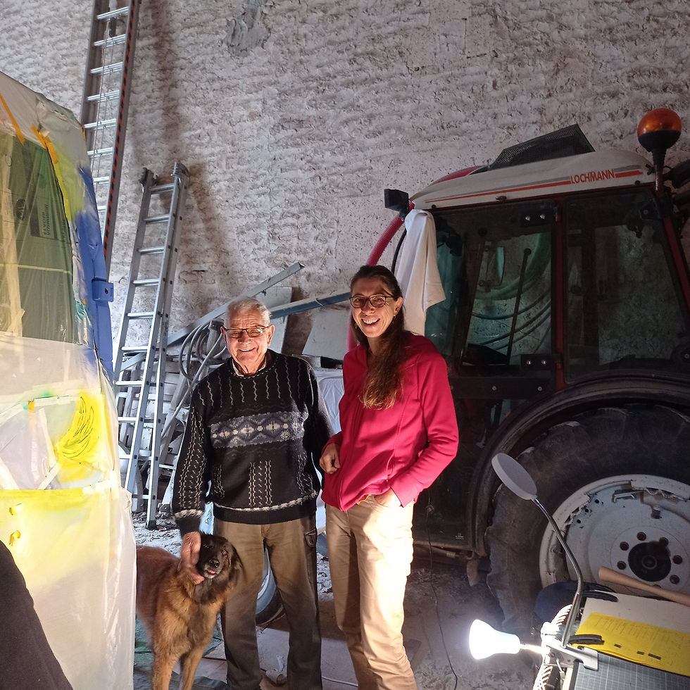 Trois rayons de soleil (et 4 pattes...) : Isabelle, Pierre, le "tonton" et Rica, pour enluminer le Master de leur soutien et de leur enthousiasme