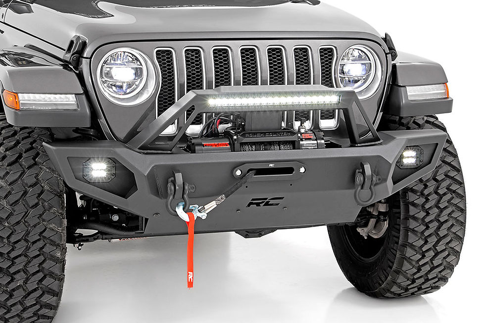 Thumbnail: Facia Off-Road De acero  Rough Country Jeep JK 07-18
