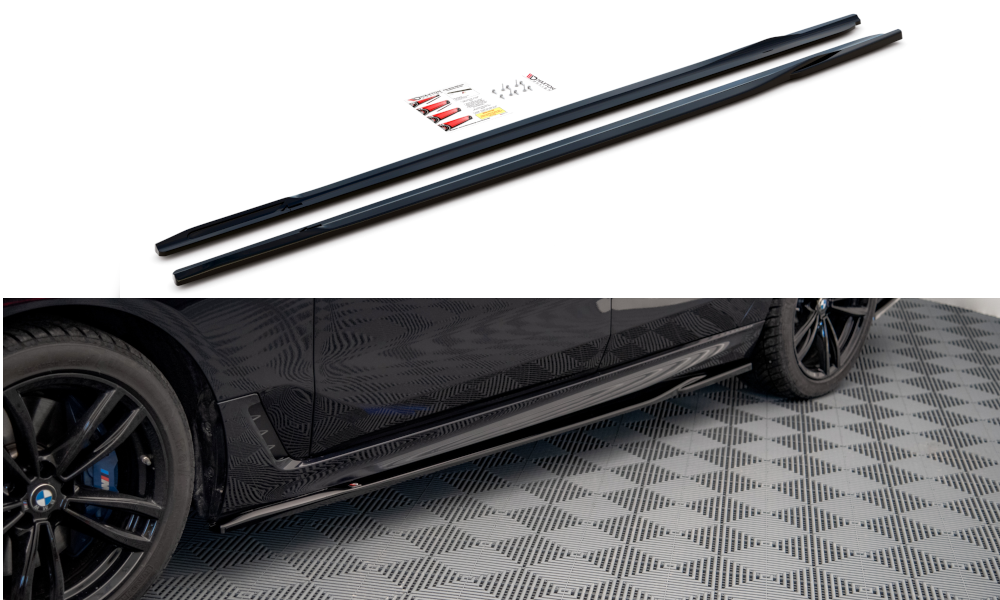 Par de faldones laterales fibra de carbono BMW Serie 6