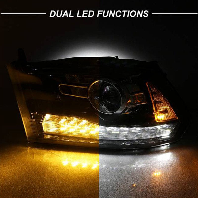 Thumbnail: Par de Faros Led Estilo OEM Dodge Ram 2009-2018