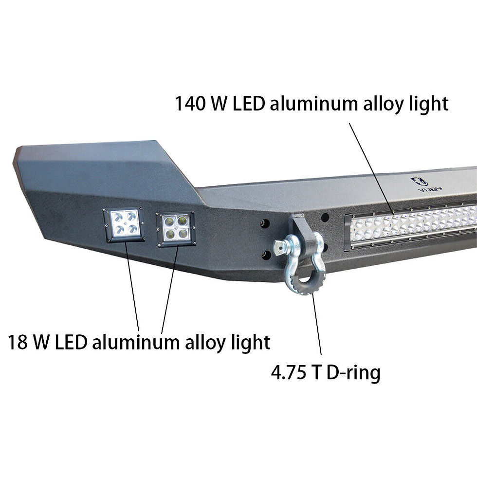Thumbnail: Defensa de Acero Delantera con luces led y barra led SD2