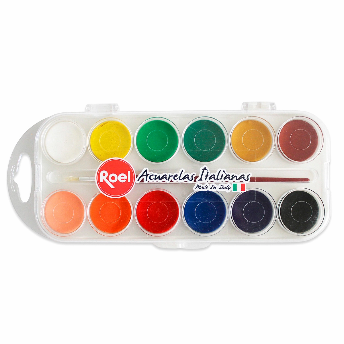 ACUARELA ITALIANA APERLADA 12 BASTILLAS