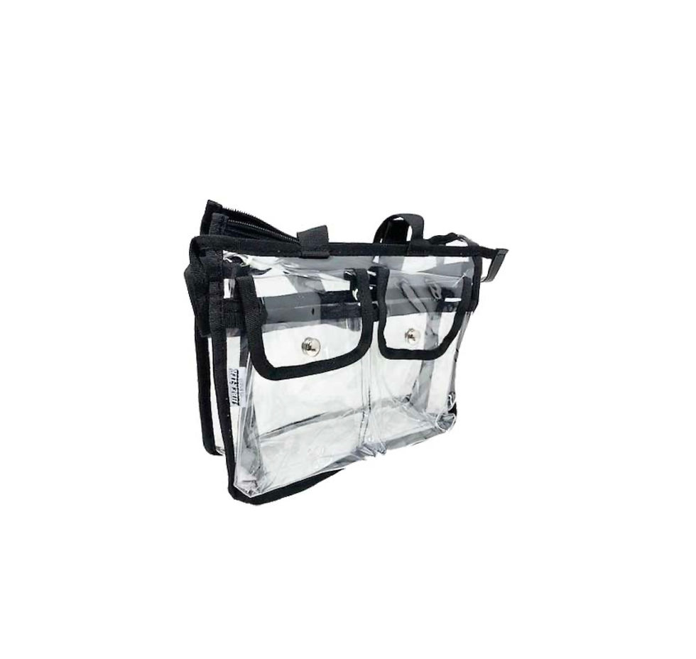 Actor BAG Clear PVC Small 2 Pocket Set Bag