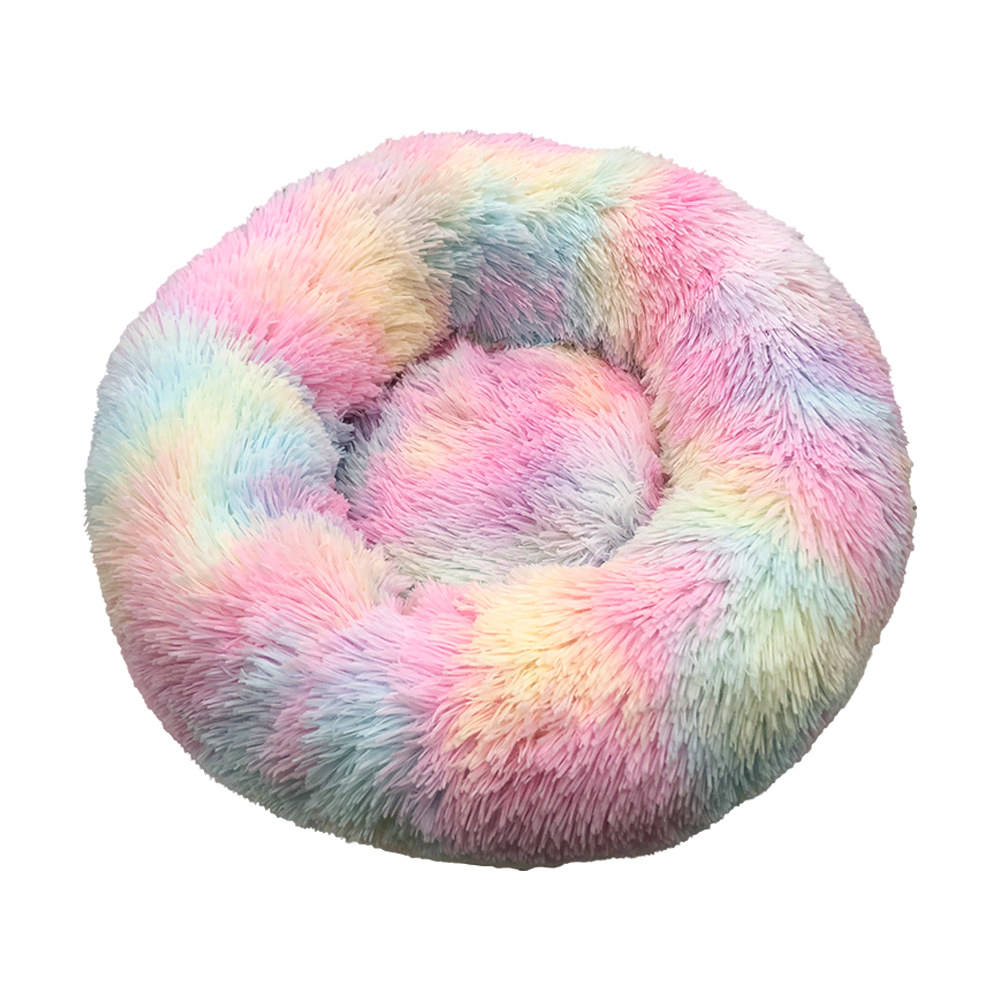 FOFOS Tie Dye Donut Pet Bed, Free size