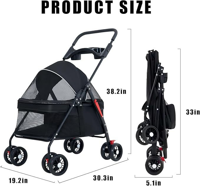 Thumbnail: Simple Pet Stroller (Cats & Dogs)