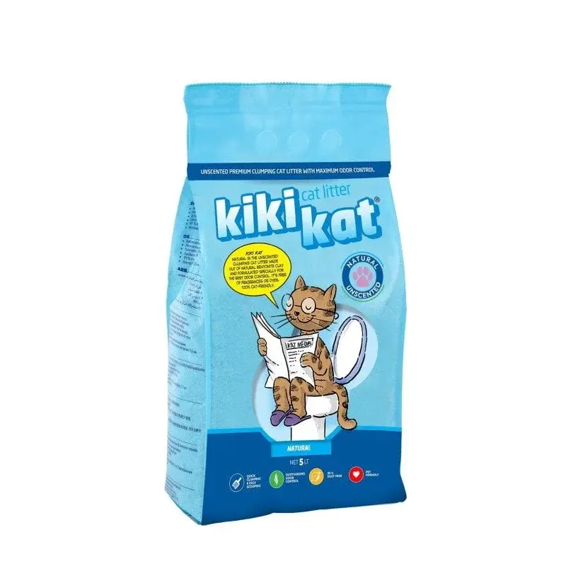 Kiki Kat White Bentonite Clumping Cat Litter – Natural (Unscented)