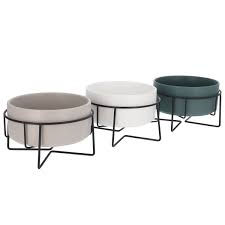 Thumbnail: Pet Ceramic Feeder Bowl with Stand