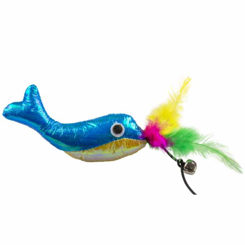 Duvo+ Blinky Whale With Elastic, Blue