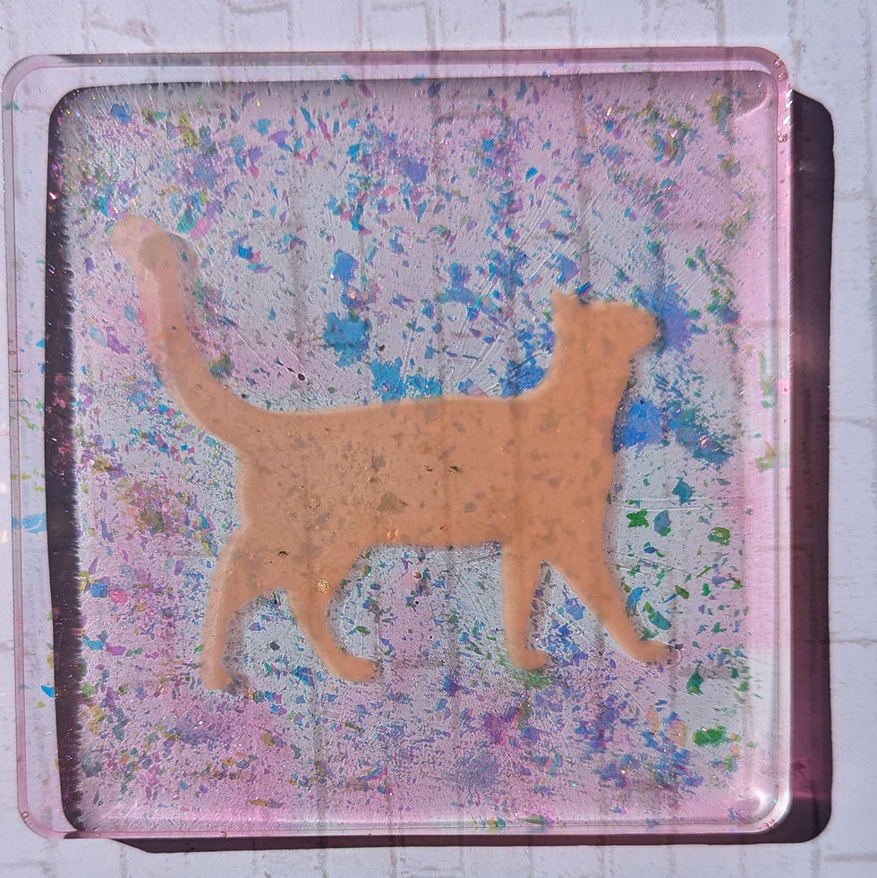 Thumbnail: Cat Lover resin coasters