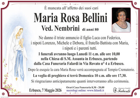 MARIA ROSA BELLINI VED. NEMBRINI