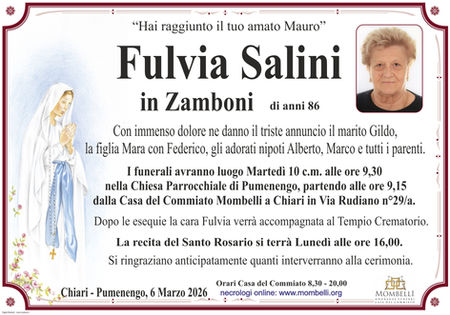 FULVIA SALINI IN ZAMBONI