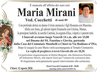 Maria Mirani Ved. Cocchetti
