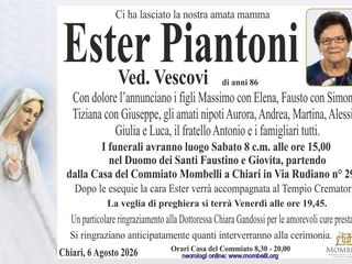 ESTER PIANTONI VED. VESCOVI