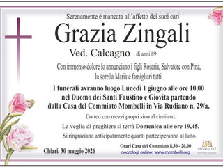 Grazia Zingali Ved. Calcagno