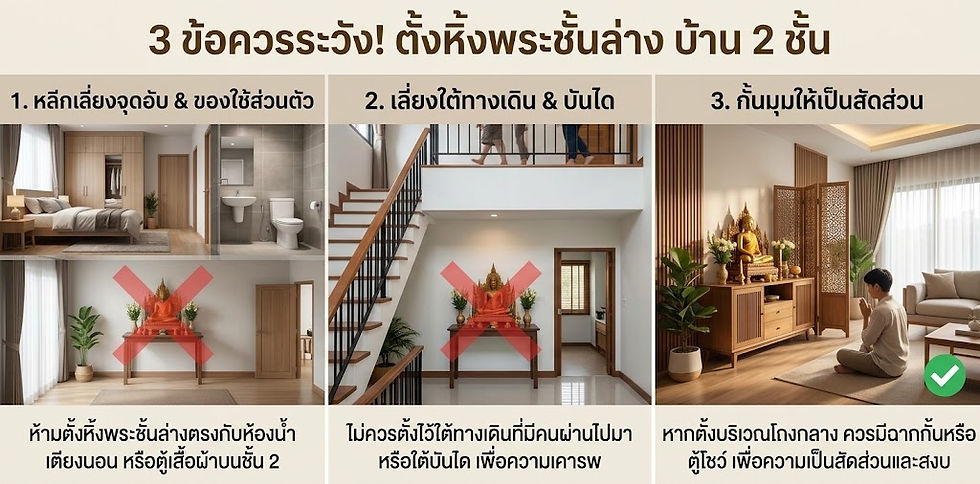 ตั้งหิ้งพระชั้นล่างได้ไหม