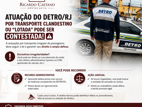 ATUAÇÃO DO DETRO/RJ: VOCÊ PODE RECORRER!