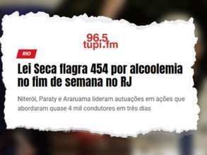 Lei Seca. Bafômetro. Etilômetro. Art. 165 e Art. 165-A do CTB.