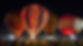 glowing hot air balloons