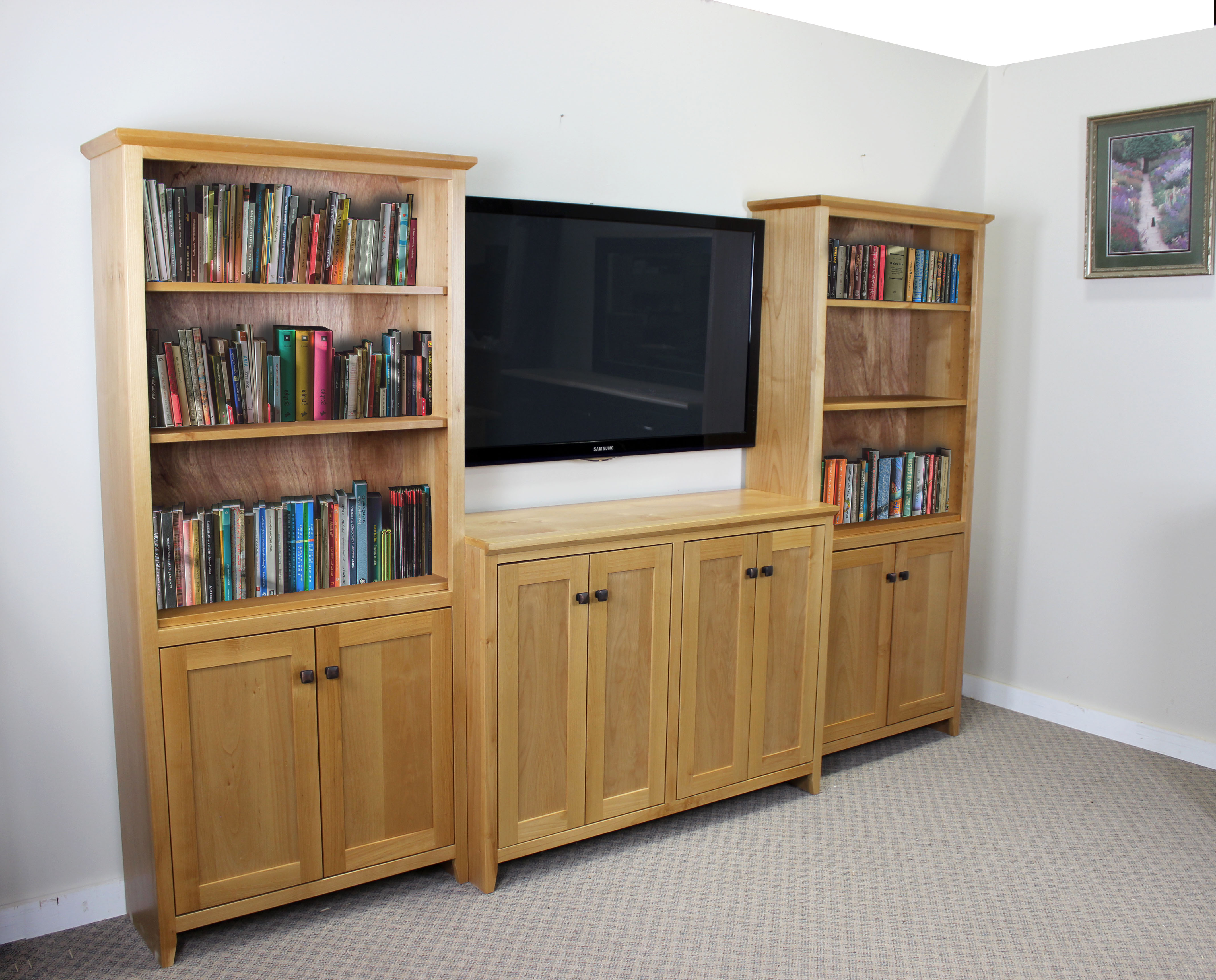 Alder Bookcase Entertainment Center