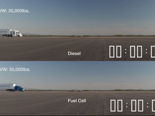 Toyota Portal Project ConceptHydrogen Truck vs. Diesel Truck