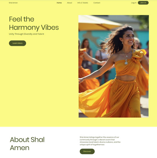 Free website template for a non-profit company website 
