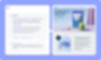 Un eCommerce di prodotti a base di matcha compara il proprio brief del sito con il layout della homepage. La pagina è viola e a tema futuristico.