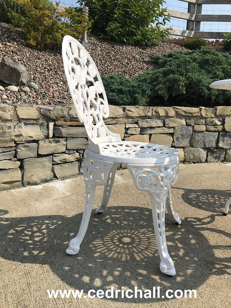 Thumbnail: White 2-Seater Bistro Set (GF10)