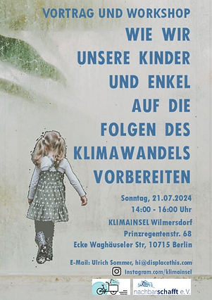 VORTRAG UND WORKSHOP FÜR ELTERN, GROSSELTERN UND INTERESSIERTE, DIE INS HANDELN KOMMEN WOL