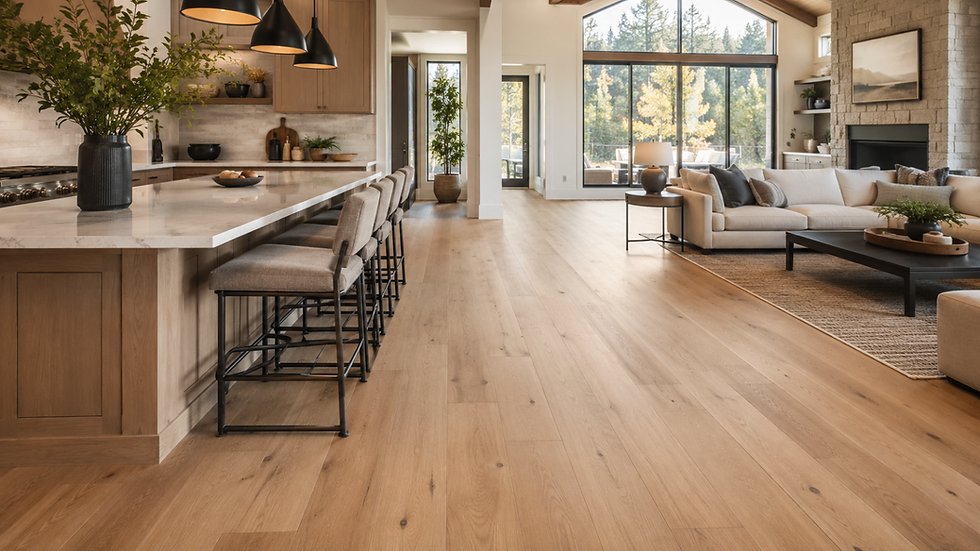 engineered white oak flooring remodel in Oregon home